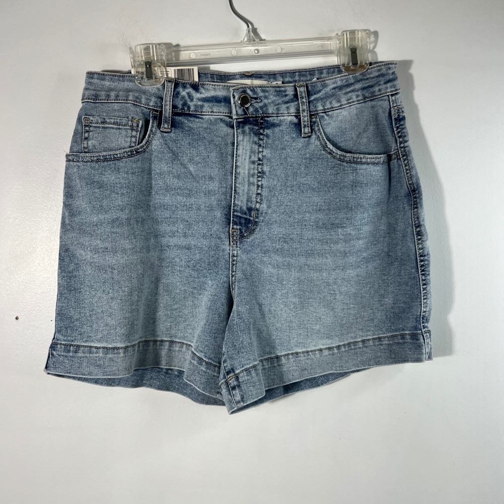 Womens Rebecca Minkoff 90s Short High Rise Relaxed Fit 5" Inseam Blue 8 NWT